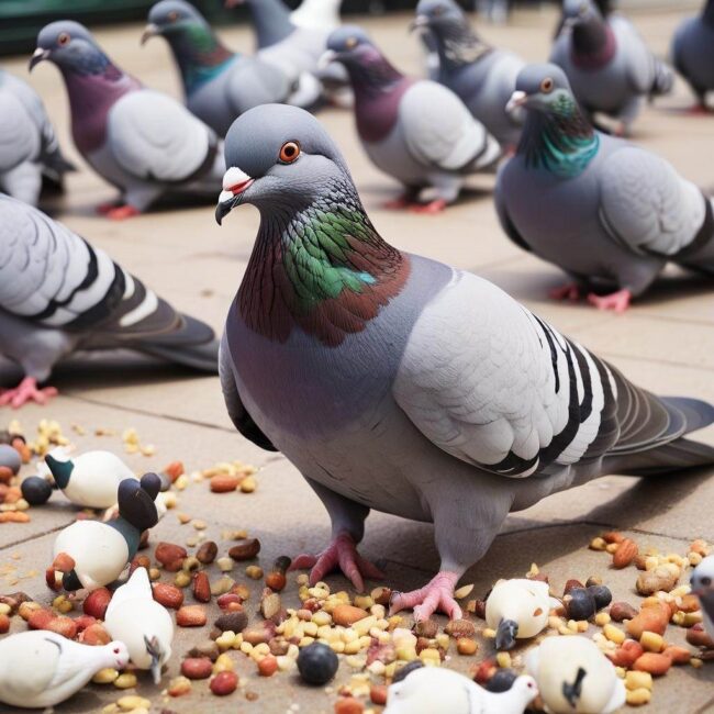 Jak skomponować zdrową dietę dla gołębi