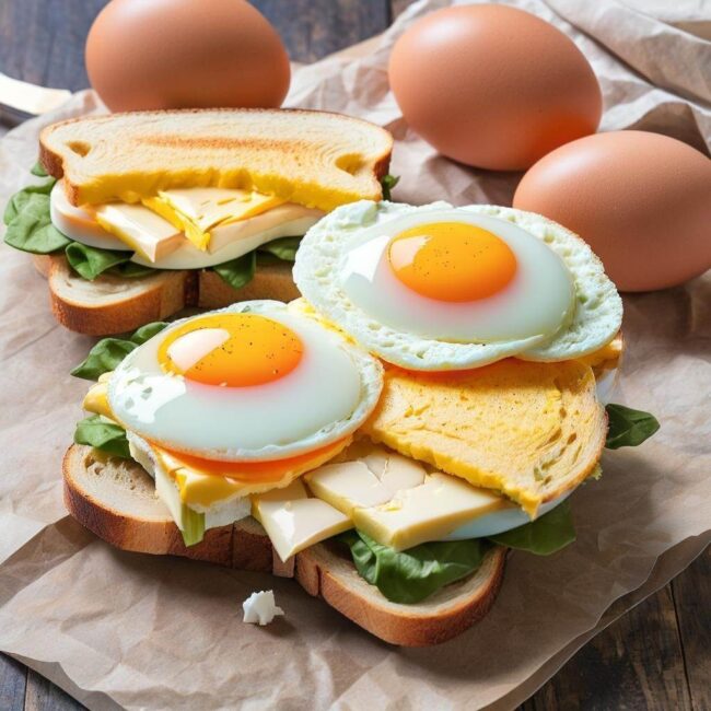 Kaloryczność kanapki śniadaniowej z jajkiem
