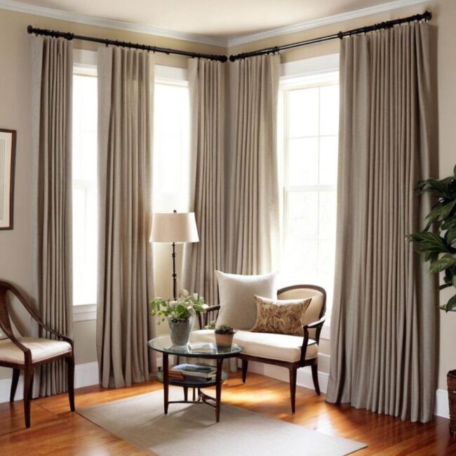 Montaż karniszy w pomieszczeniach o nietypowym kształcie