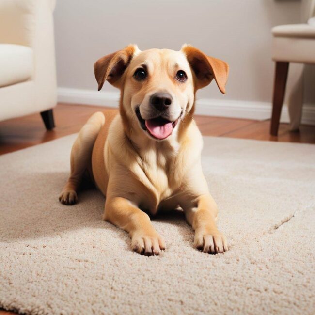 Praktyczne porady na usuwanie śladów psiego moczenia z dywanu