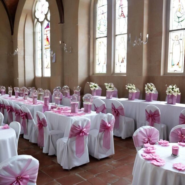 Subtelne dodatki do krzeseł na dzień komunii